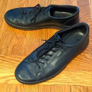Men's Ecco Gore-Tex black lace-up shoe, size 47 wide